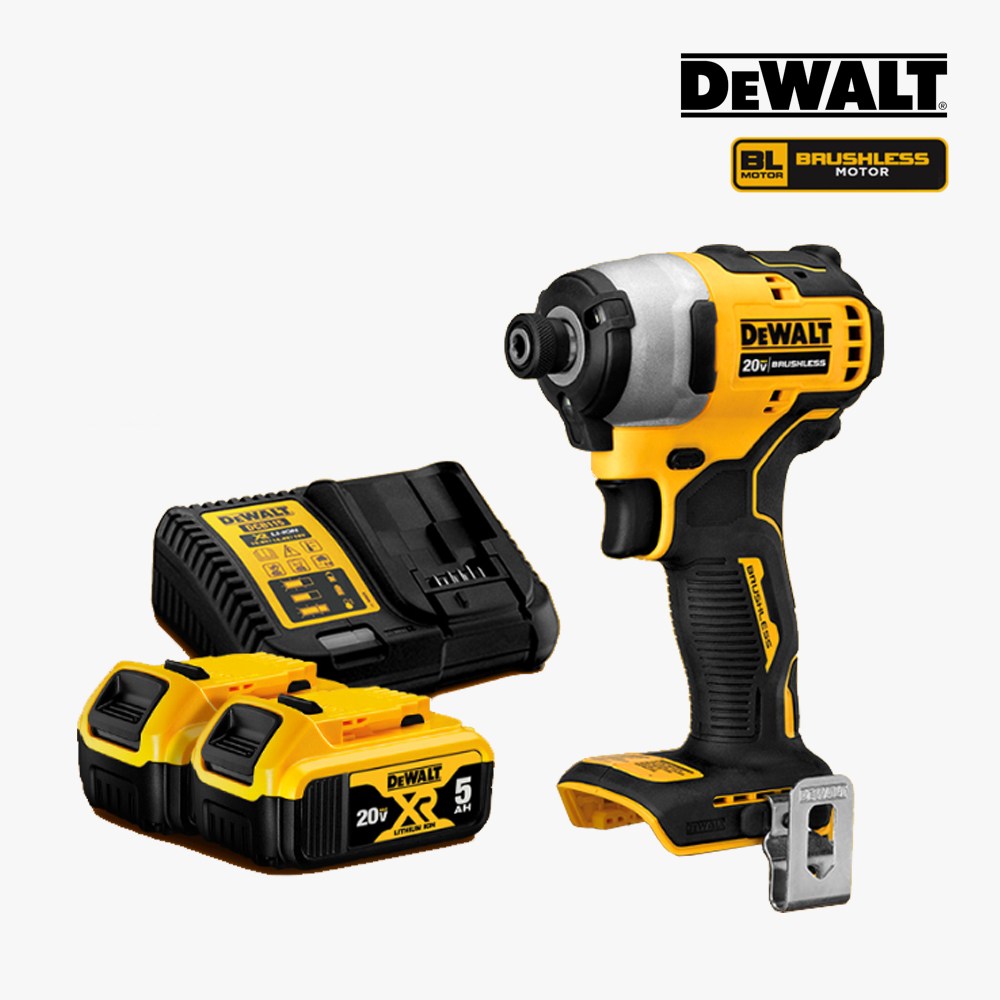 디월트 DCF809P2 충전 임팩트 드릴 드라이버 20V MAX 5.0Ah*2개 브러쉬리스 속도 조절, 1개 482,760원