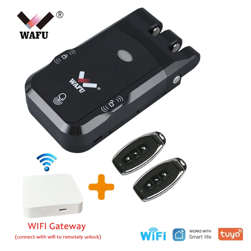 쿠쿠스토어 Tuya APP WiFi 스마트 리모컨 자동 전기 모터 잠금장치 키리스 도어락 실내 가정 사무실 141,000원