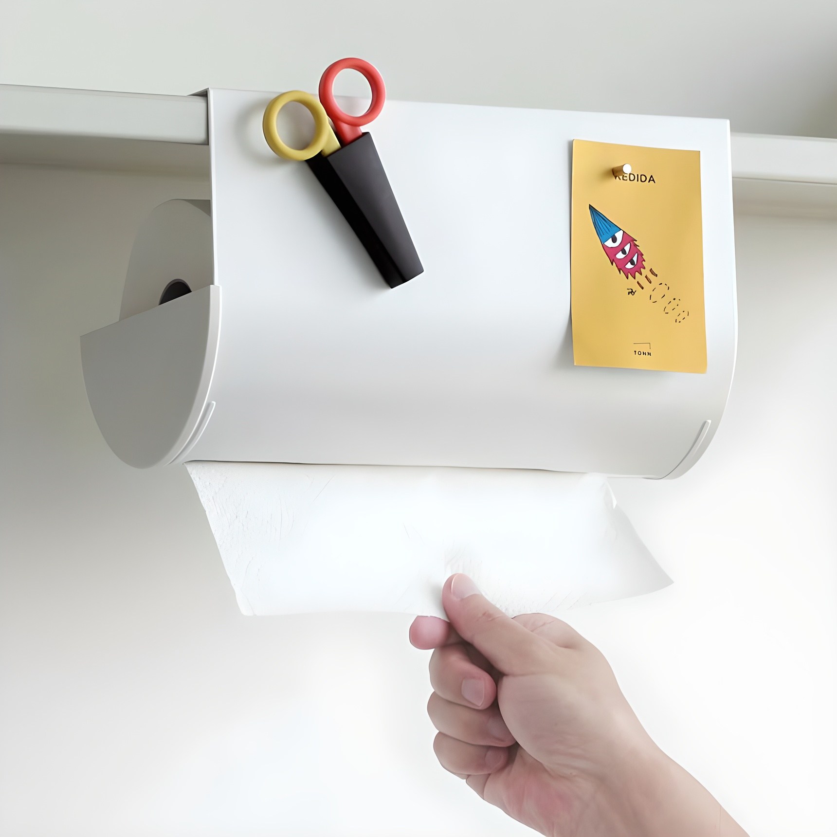 므어므어스튜디오 컬러랙 스틸 키친타올걸이, 화이트, 1개, 현재가 16,000원