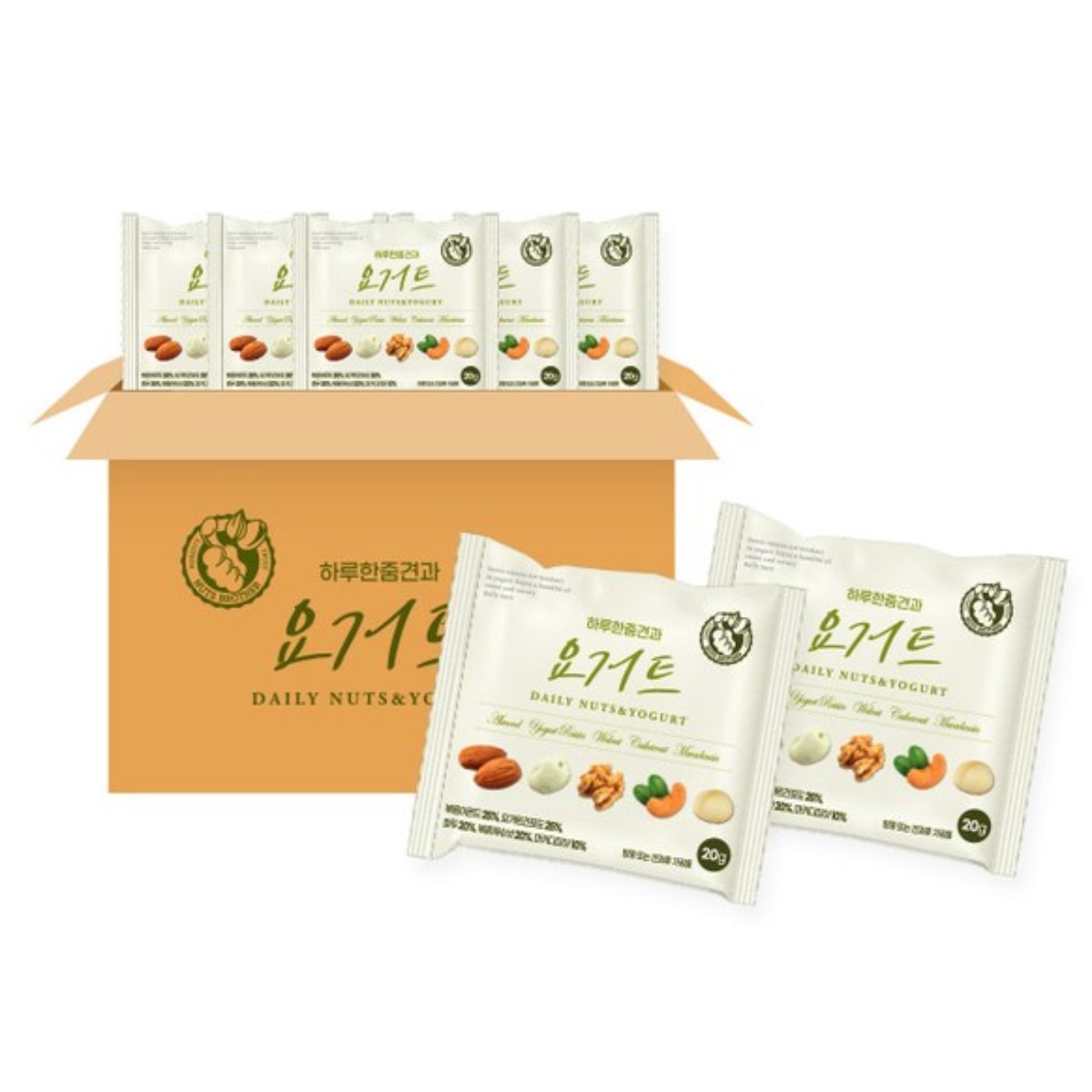 너츠브라더 하루한줌견과 요거트 20g 낱봉, 20g, 100개 64,900원