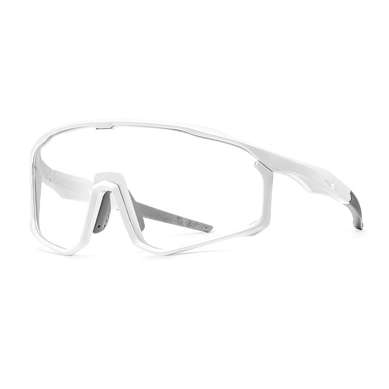 스포츠선글라스 편광 자외선 UV400 차단 방풍 남여공용 아웃도어 라이딩 고글, 화이트 변색 렌즈, 1개 22,290원