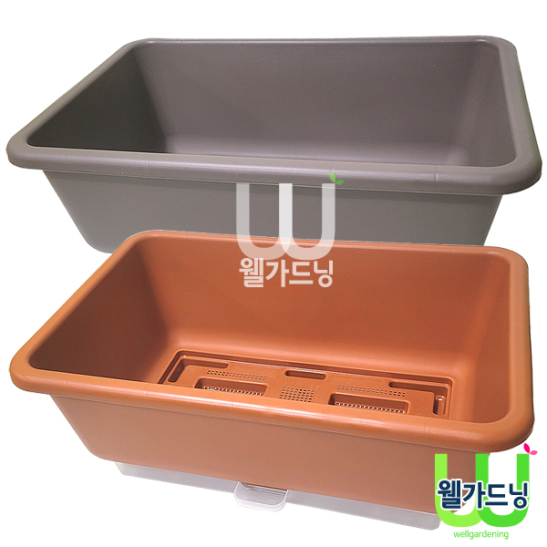 조이가든센터 자동급수형 텃밭화분 600 물통포함, 브라운(물통포함 / 바퀴 6개 포함), 1개 169,000원