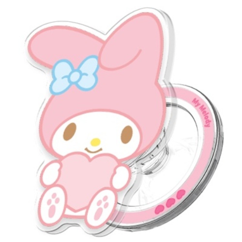 (정품)산리오 하트 그립 투명 마그네틱 스마트톡+자석링(맥세이프 호환), 하트_마이멜로디, 1개 19,500원