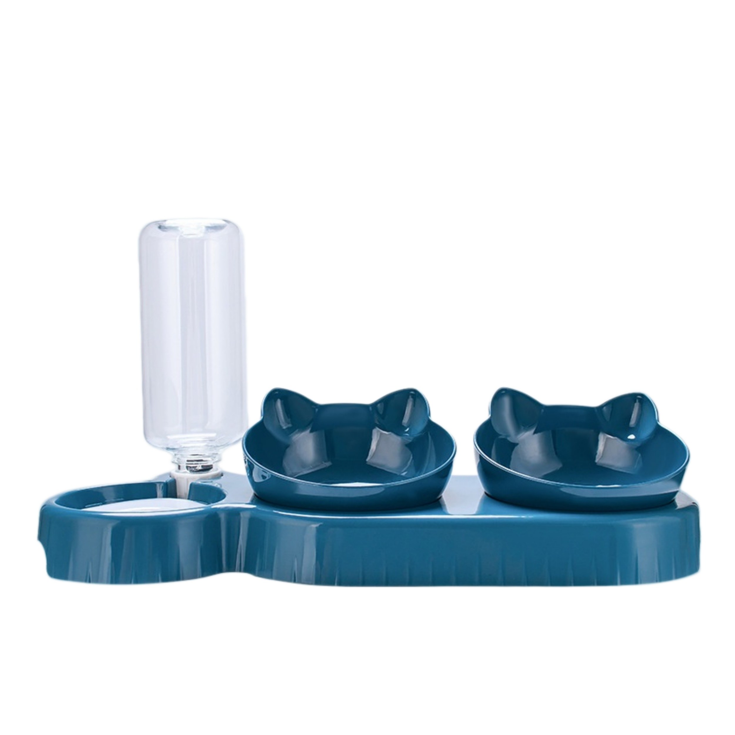 코코필 cocofil 애완동물 3용 식기 그릇 | 고양이 강아지 겸용 사료 물 자동 급수기 [분리형 세척 편리], 1개, 딥 블루 9,960원