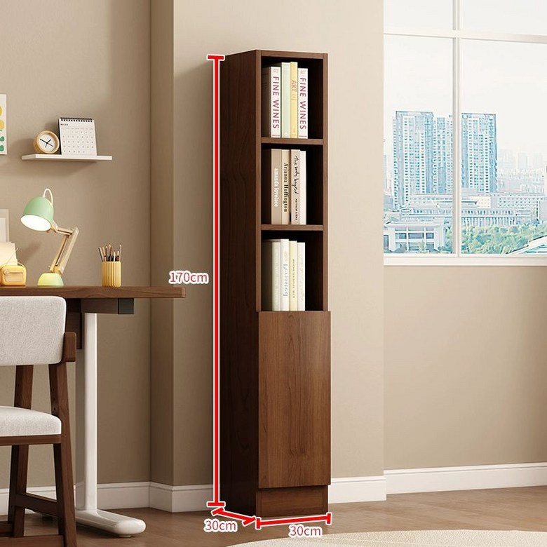 틈새 수납장 슬림 선반 코너장 주방 냉장고 옆 세탁실 좁은 공간 정리함 전시대 책장, 6. 하단문형 5칸 길이30 깊이30 높이170 200,500원