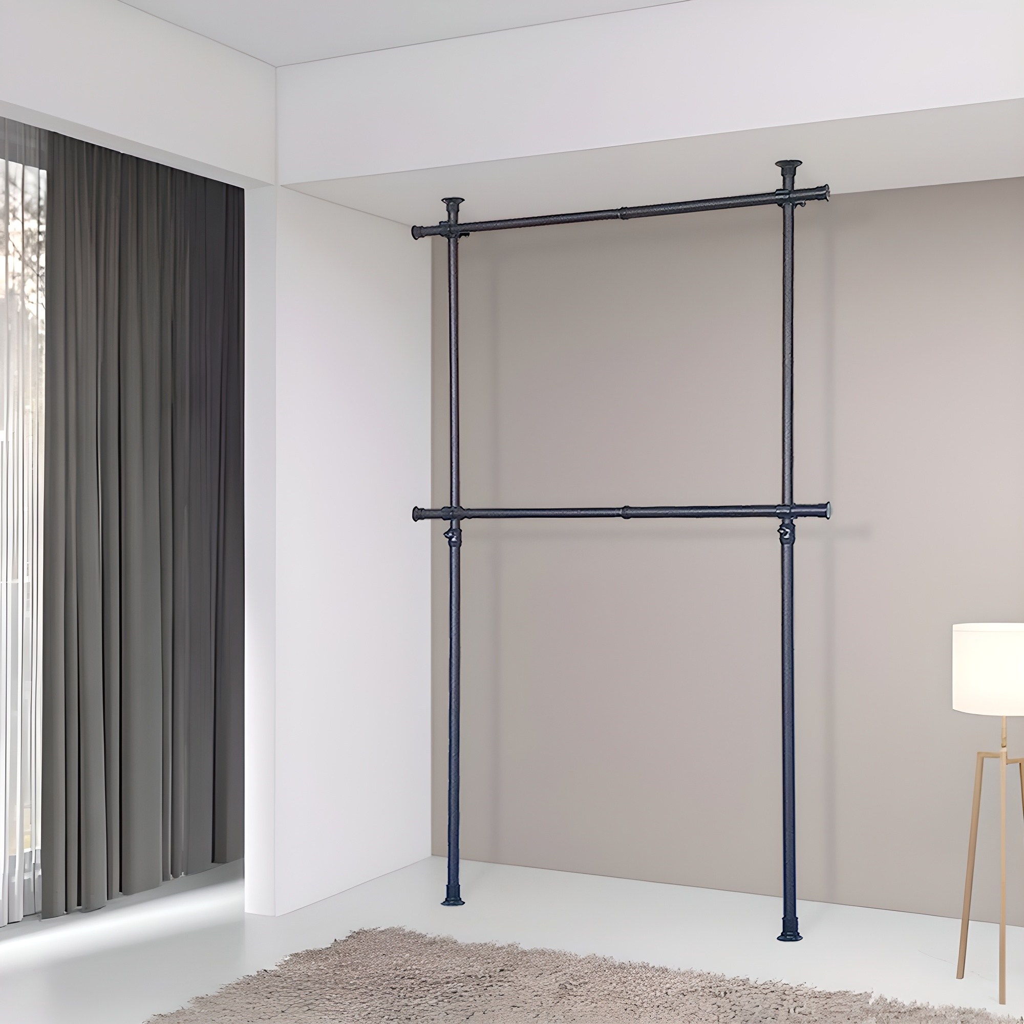 가화홈시스 무광 2단 옷걸이 행거 20,400원