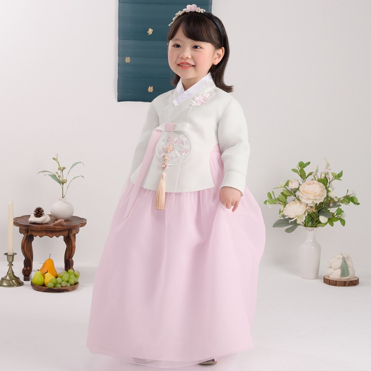 이설한복 30003-방울꽃 여아용 아동한복 세트 54,900원