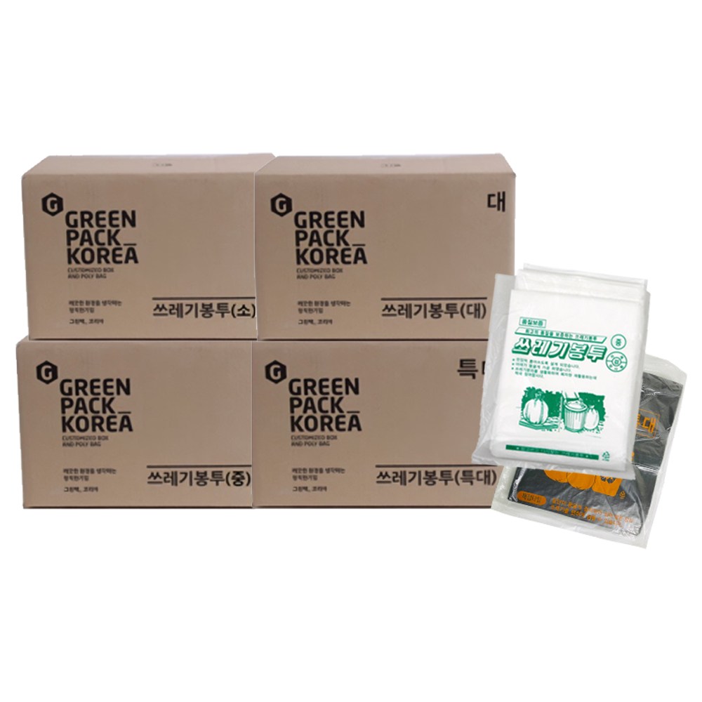 싹싹몰 배접 쓰레기 봉투 백색 소 1BOX 1000P 56,300원