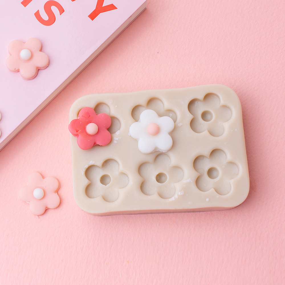 앵글띵 미니데코 봉봉 플라워 6구 입체 실리콘몰드 2p 10,940원