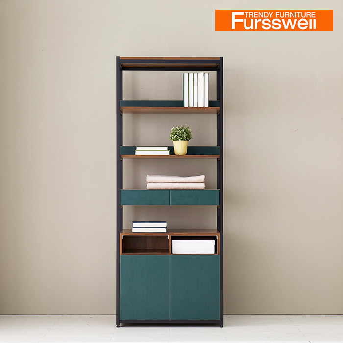 퍼스웰 리즈 800 선반장 진열장 장식장.수납형(SG_107), 멀바우 290,000원