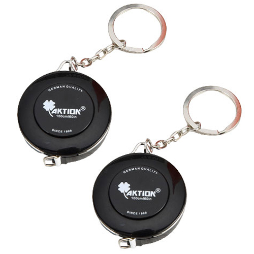 굿프랩 미니 열쇠고리 줄자 블랙, 2개, 150cm 7,900원