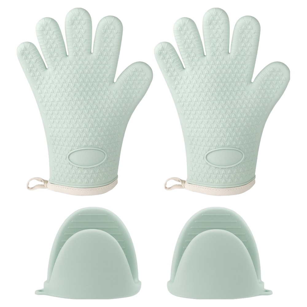 메오 주방용품 내열 실리콘 오븐 장갑 + 냄비 손잡이 양손 착용 2종 세트 8,560원