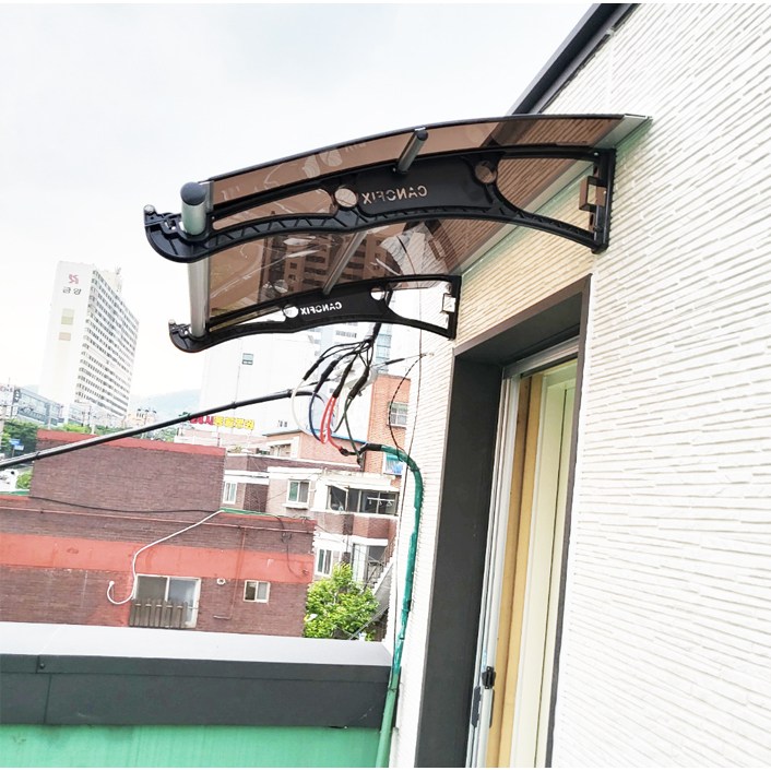 캐노픽스 800x1200 제작 렉산 차양 현관 캐노피 지붕 테라스 차양막 방수 처마 창문 비가림막 베란다 셀프 어닝 상가 고정어닝 테라스 가림막 폴리카보네이트 비가림 지붕 비막이 161,400원
