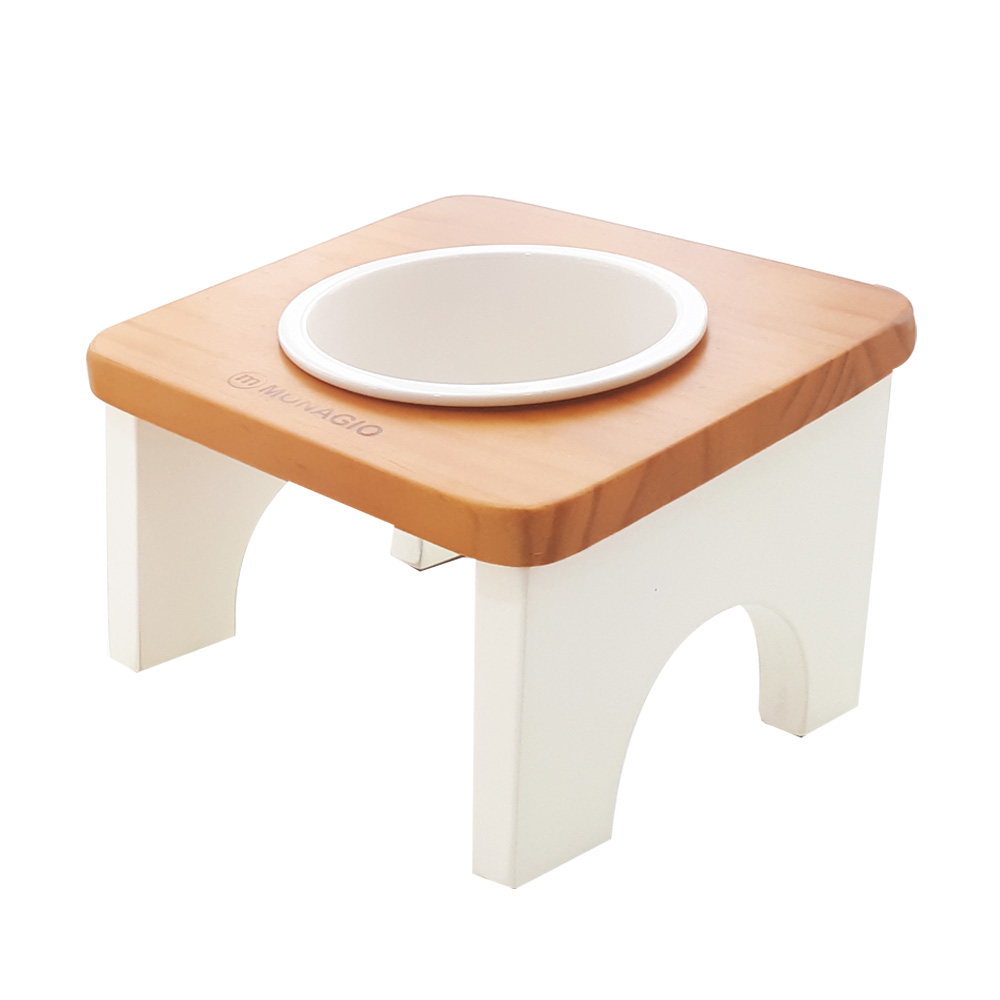 모나지오 스위트 반려동물 원목식기 1구 도자기 11,400원