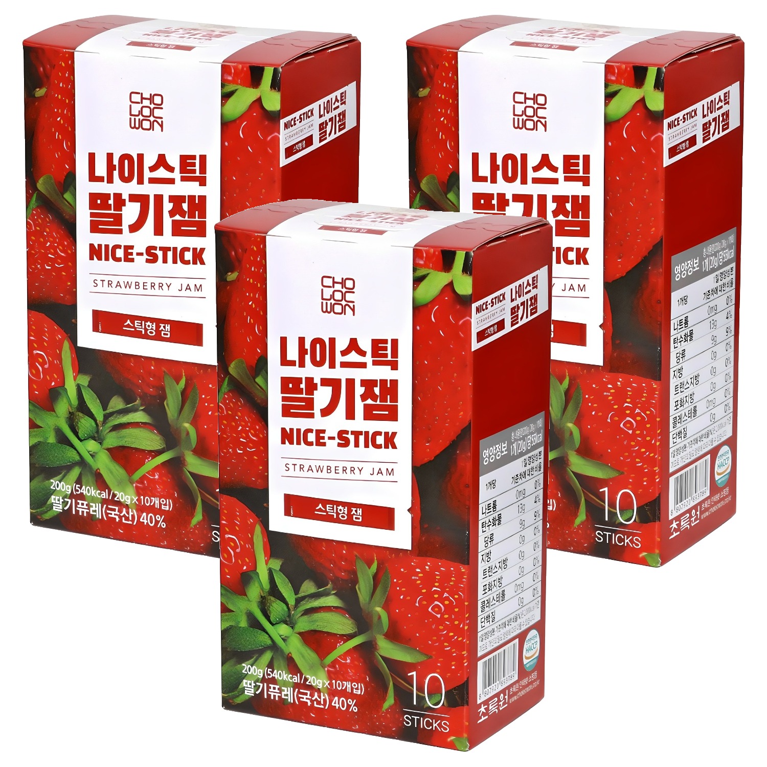 초록원 나이스틱 딸기잼 10p 8,860원