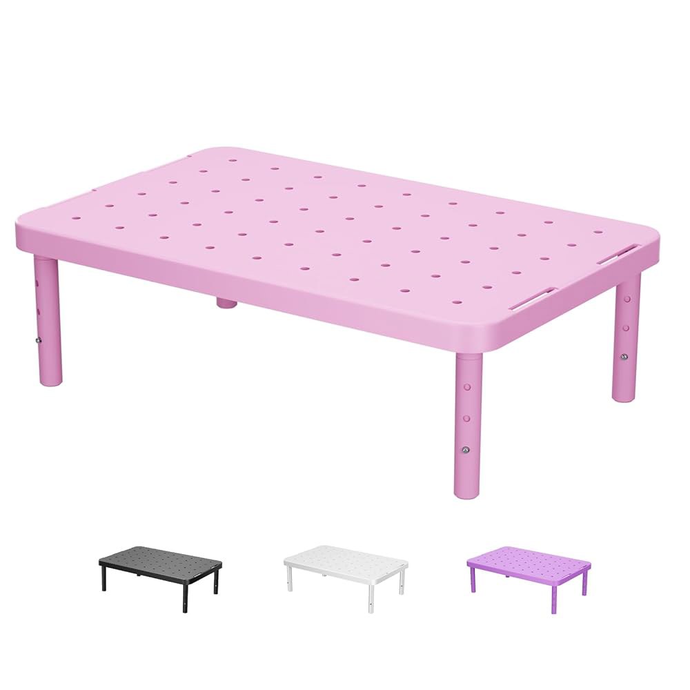 WALI 컴퓨터 모니터 스탠드(스토리지 포함), 데스크 라이저 3 높이 조절 가능, 공기 흐름 통풍구 포함 노트북 라이저, 컴퓨터용 책상 정리함, 노트북, 프린터, 노트북(STT0 50,300원