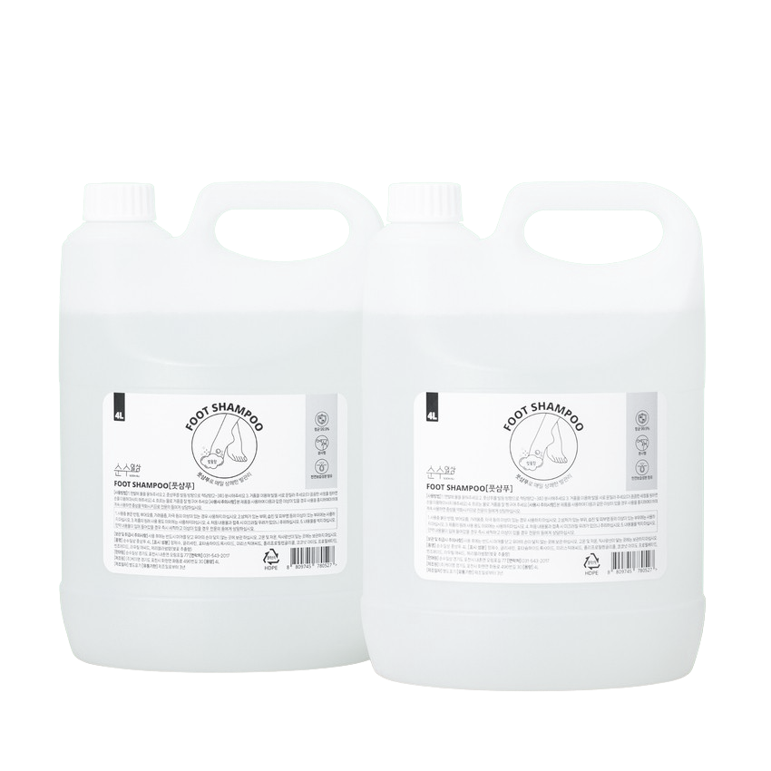 순수일상 풋샴푸 벚꽃향, 4L, 1개, 2개입 21,900원