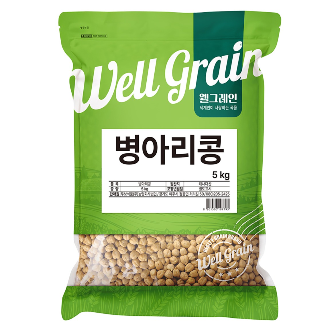 두보식품 웰그레인 병아리콩, 5kg, 1개 10,800원