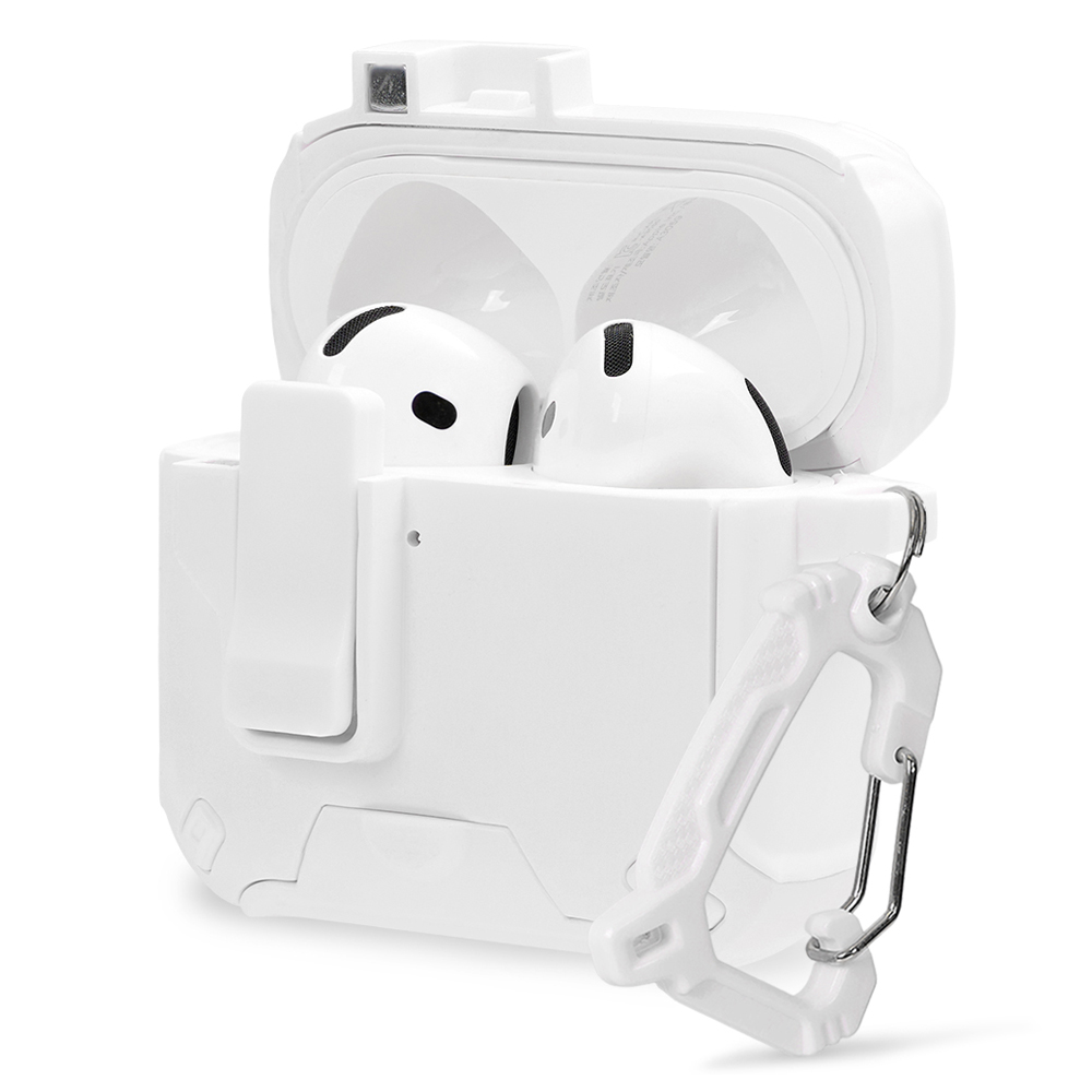 온아워 에어팟 4세대 맥세이프 락 범퍼 케이스 + 카라비너 세트, 화이트, 1세트, OPP-2RB 9,400원