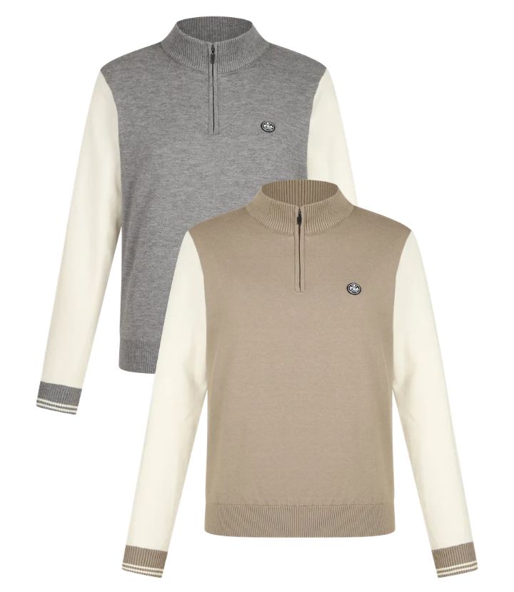 PGA 여성 배색 하프집업 방풍 니트 PGWSW54898 94,630원