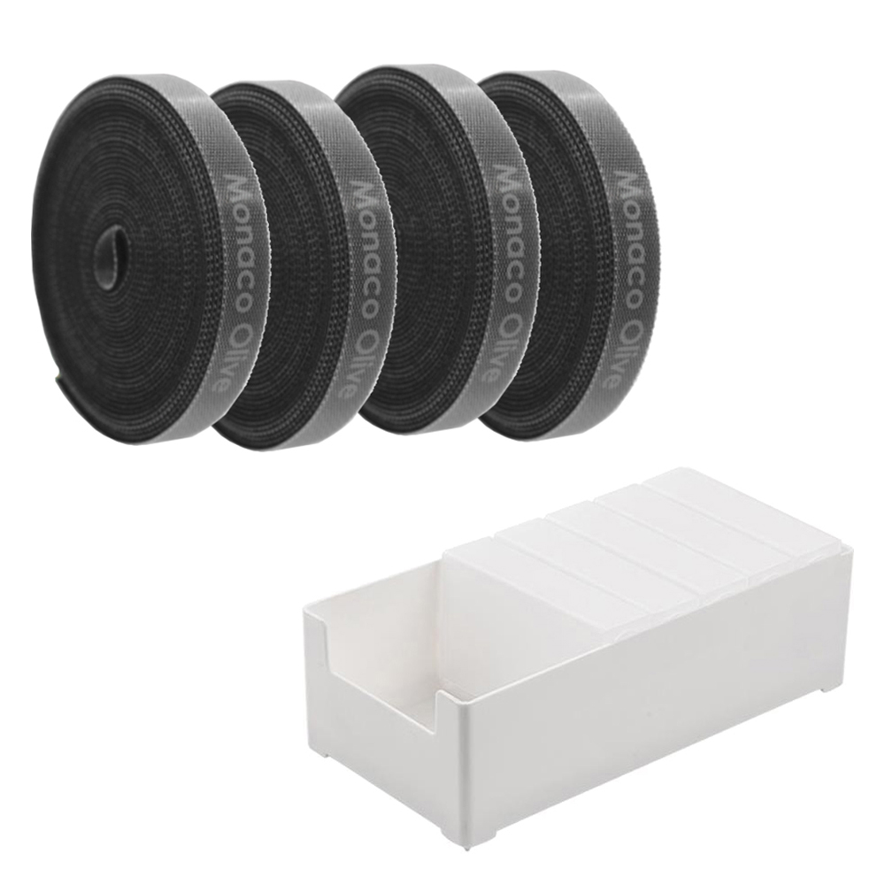 모나코올리브 포켓 케이블 선 정리함 5p + 전용 트레이 중형 + 벨크로타이 4p 세트 5,580원