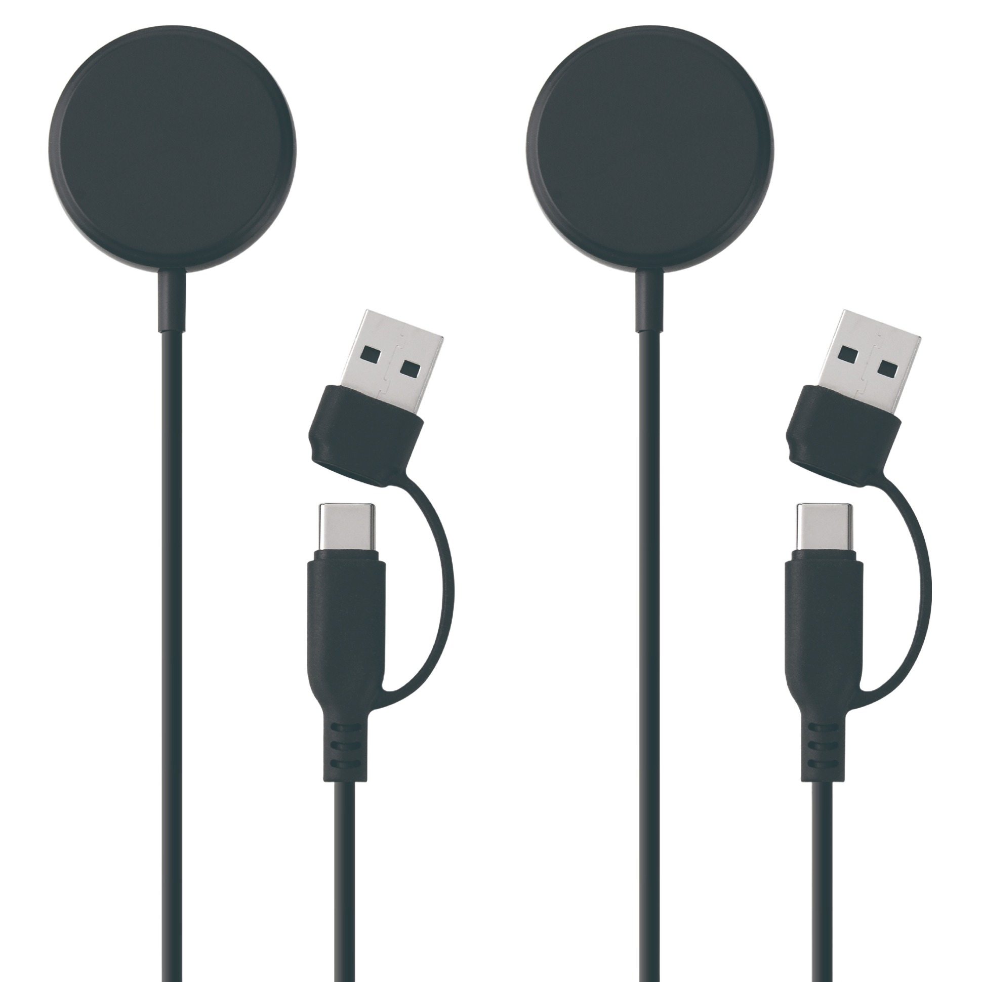 지파워 갤럭시 워치 충전기 USB-A/C 겸용 1m, 블랙, 2개 18,800원