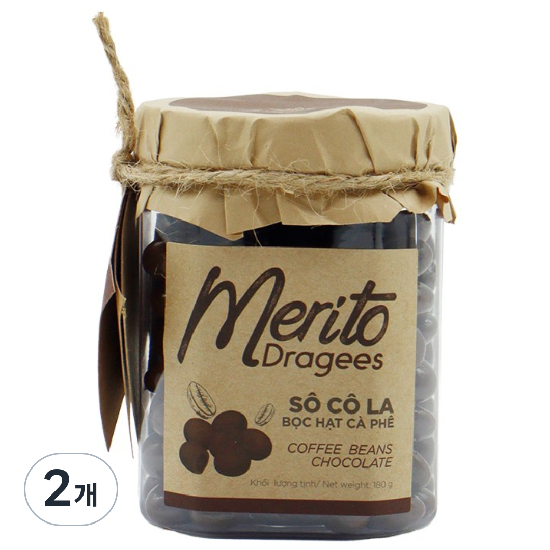 1879MG, 메리토 드라제 커피콩 다크 초콜릿, 2개, 180g 32,050원