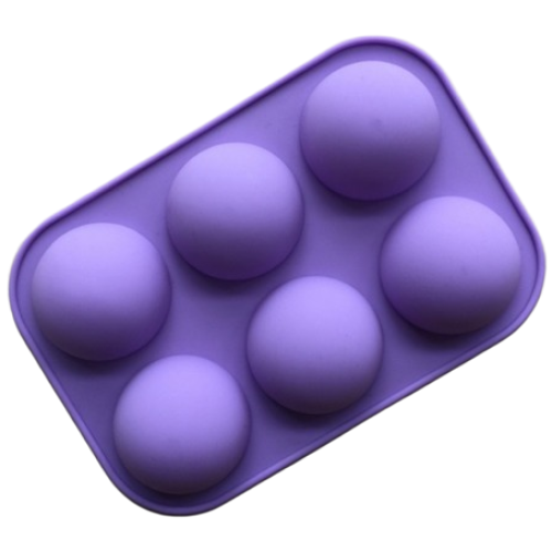 실리콘몰드 - 반 원형 구 ( 6구 ) 지름 5cm #비누몰드 #반구몰드, 단일색상 3,800원