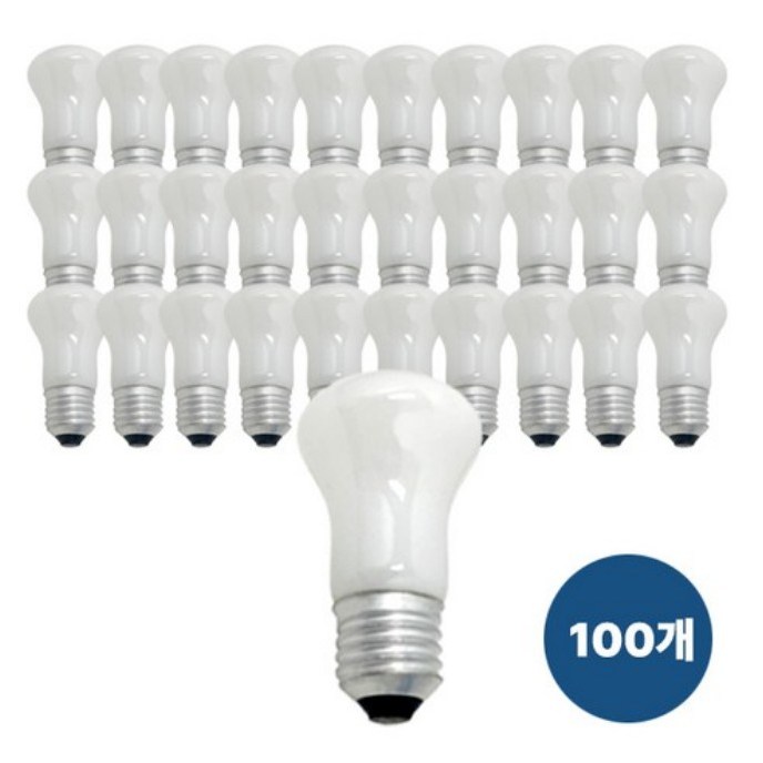 포커스 FOCUS 크립톤 전구 M50 40W (E26소켓용) 육추용 클립톤 백열전구, 전구색, 100개 64,000원