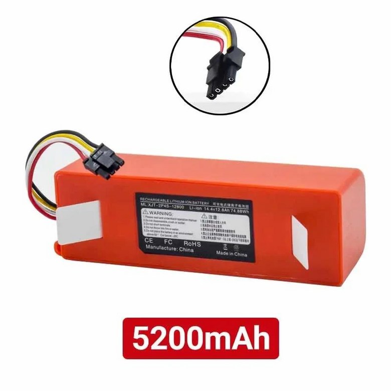 BRR-2P4S-5200S 로봇 진공 청소기 배터리 교체 샤오미 Roborock S55 S60 용  액세서리 25,500원