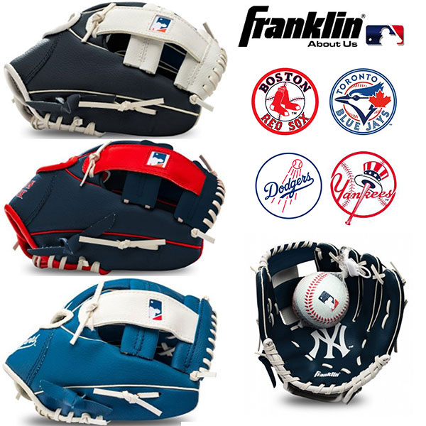 Franklin 메이저리그 MLB 팀 어린이 야구글러브 LA다저스 토론토블루제이스 뉴욕양키즈 보스톤레드삭스 33,500원