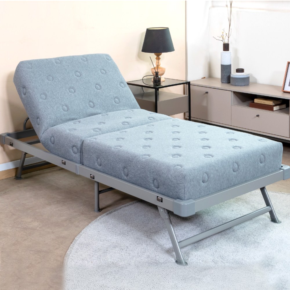 라꾸라꾸침대 본사 rakuraku PocketSpring Premium Bed 슈퍼싱글/1인용침대 접이식침대 무료배송 [꼭 판매자명 라꾸라꾸침대본사 확인해주세요], 그레이 419,000원