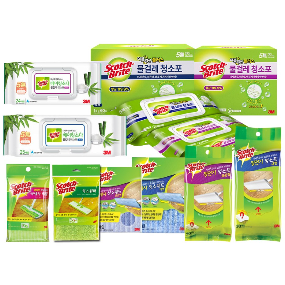 3M 스카치브라이트 물걸레 청소포 모음전, 1개 77,000원