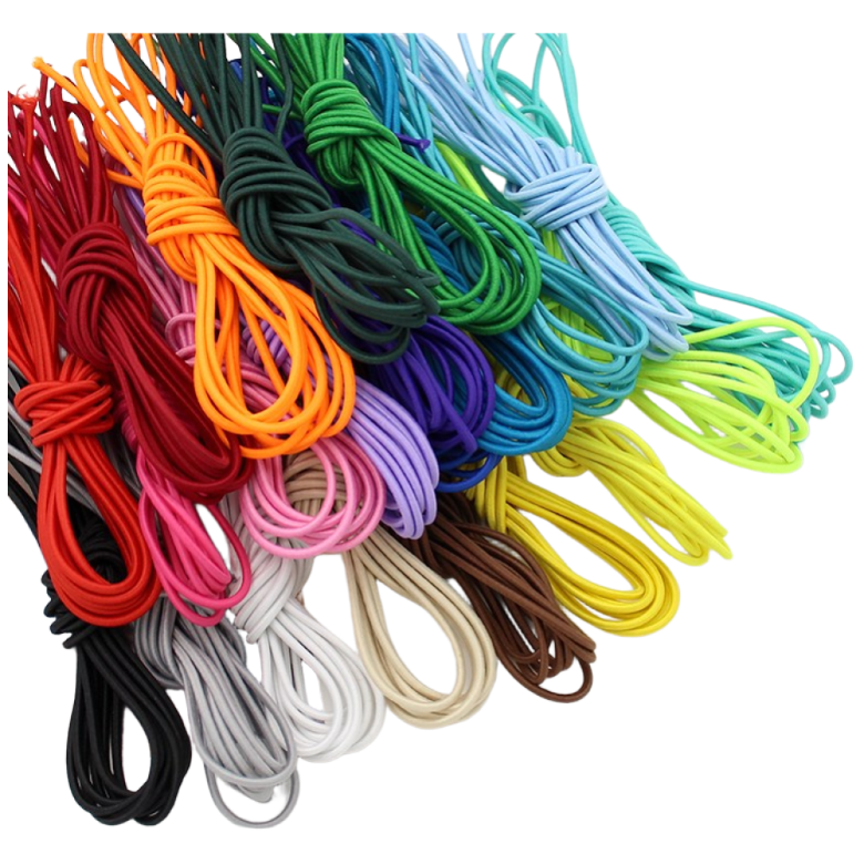 (4야드) 2.5mm 컬러 고무스트링끈 스트링고무줄, 1개, 핑크 1,200원