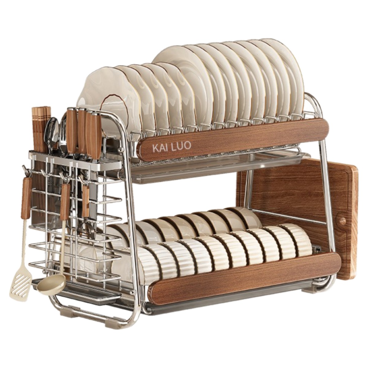kailotrade 304 올스텐 특대형 주방 다용도 식기건조대,주방건조대,그릇정리대 풀세트 2단, 1개, 은색, 2단 56,900원