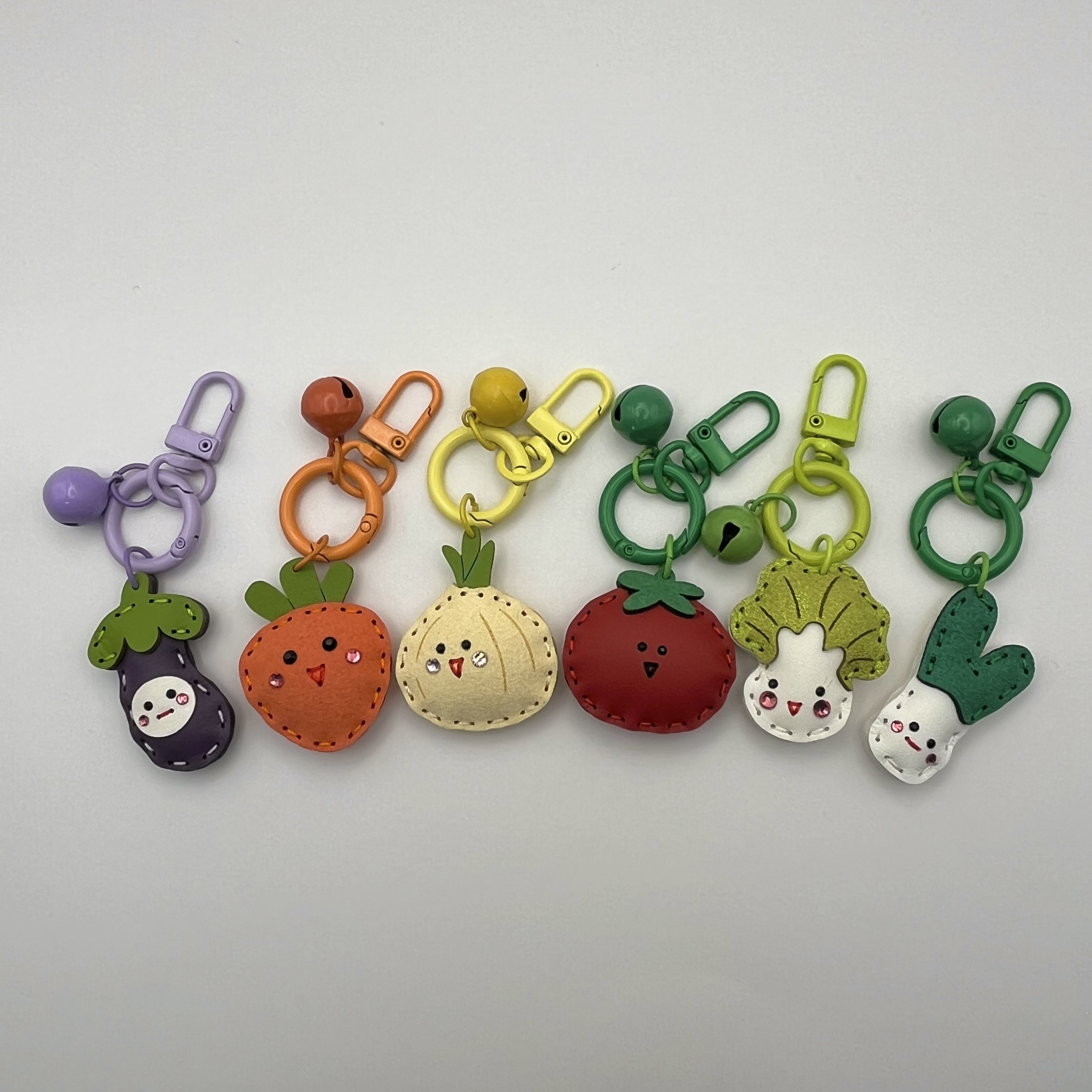 핸드메이드 가죽키링 야채시리즈 5종 백참 귀여운 열쇠고리 12,800원