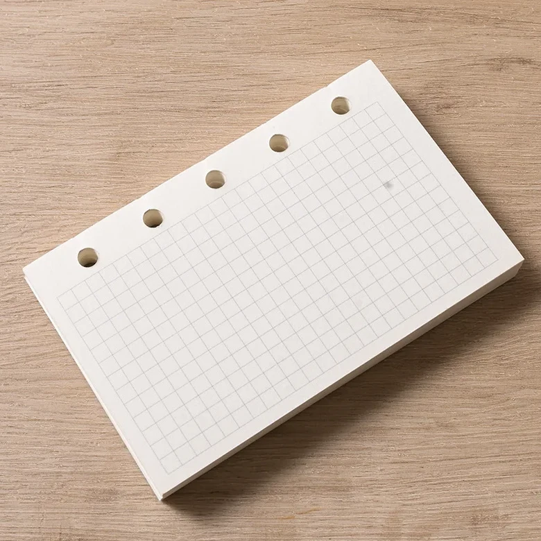 M5/A8 루스 리프 노트 리필 나선형 바인더 내부 페이지 주간 월간 할 일 라인 도트 그리드 내부 종이 문구 7,000원