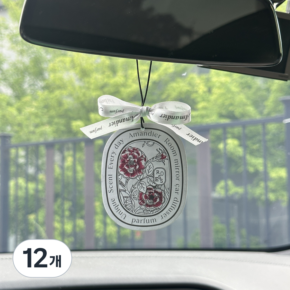 아망디에 룸미러 방향제 차량용 종이 방향제 세트 26,500원