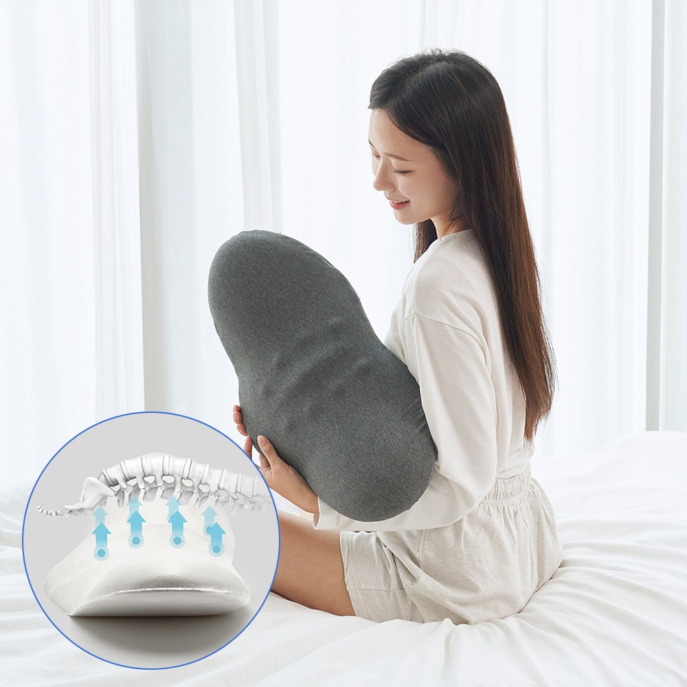 [본사 정품] 슬룸 허리베개 디스크 기능성 8포인트 지압 공법 요추 인체공학 메모리폼 베개 25,000원