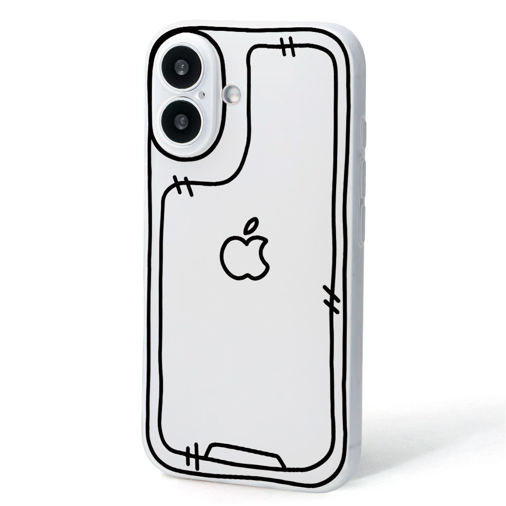 JXH 스케치 심플 무광 반투명 풀커버 스마트폰 케이스 7,800원