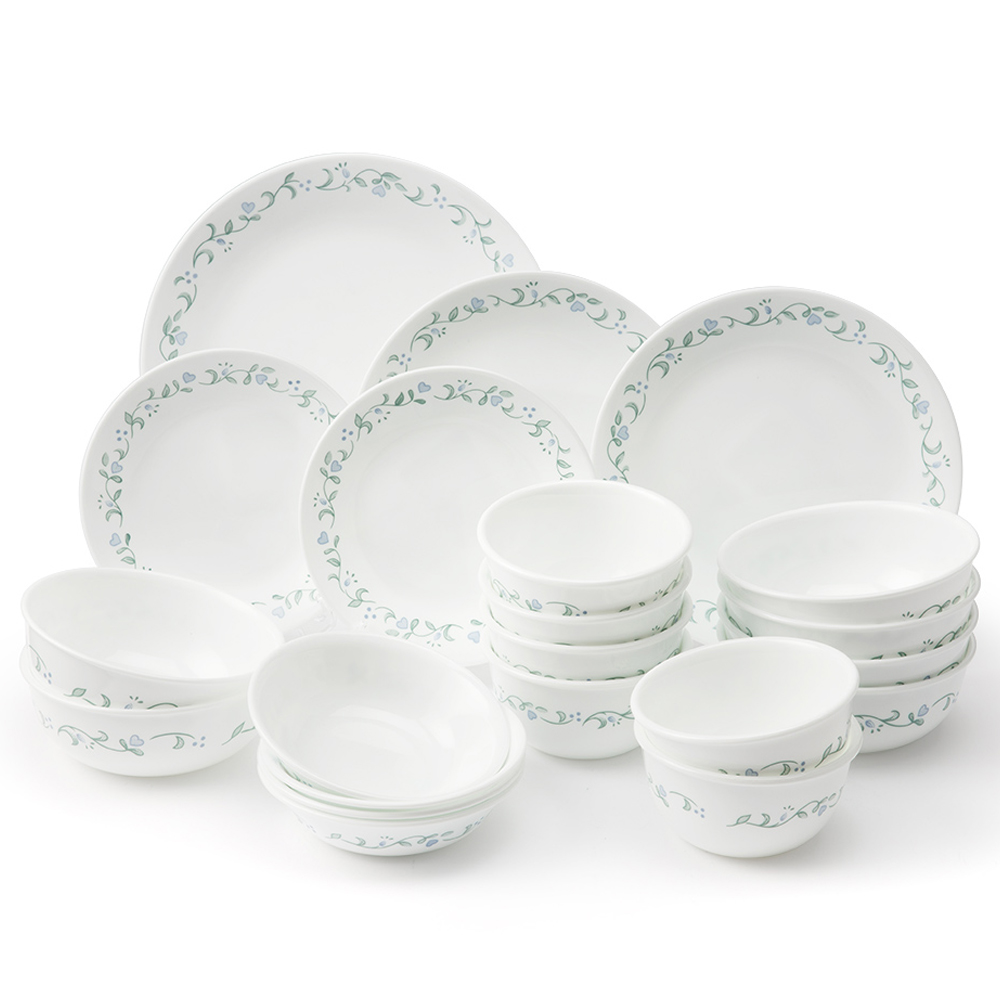 코렐 컨트리 커트지 6인 한식기 베이직 세트 21p, 혼합색상, 한식기 21p, 1세트 184,900원