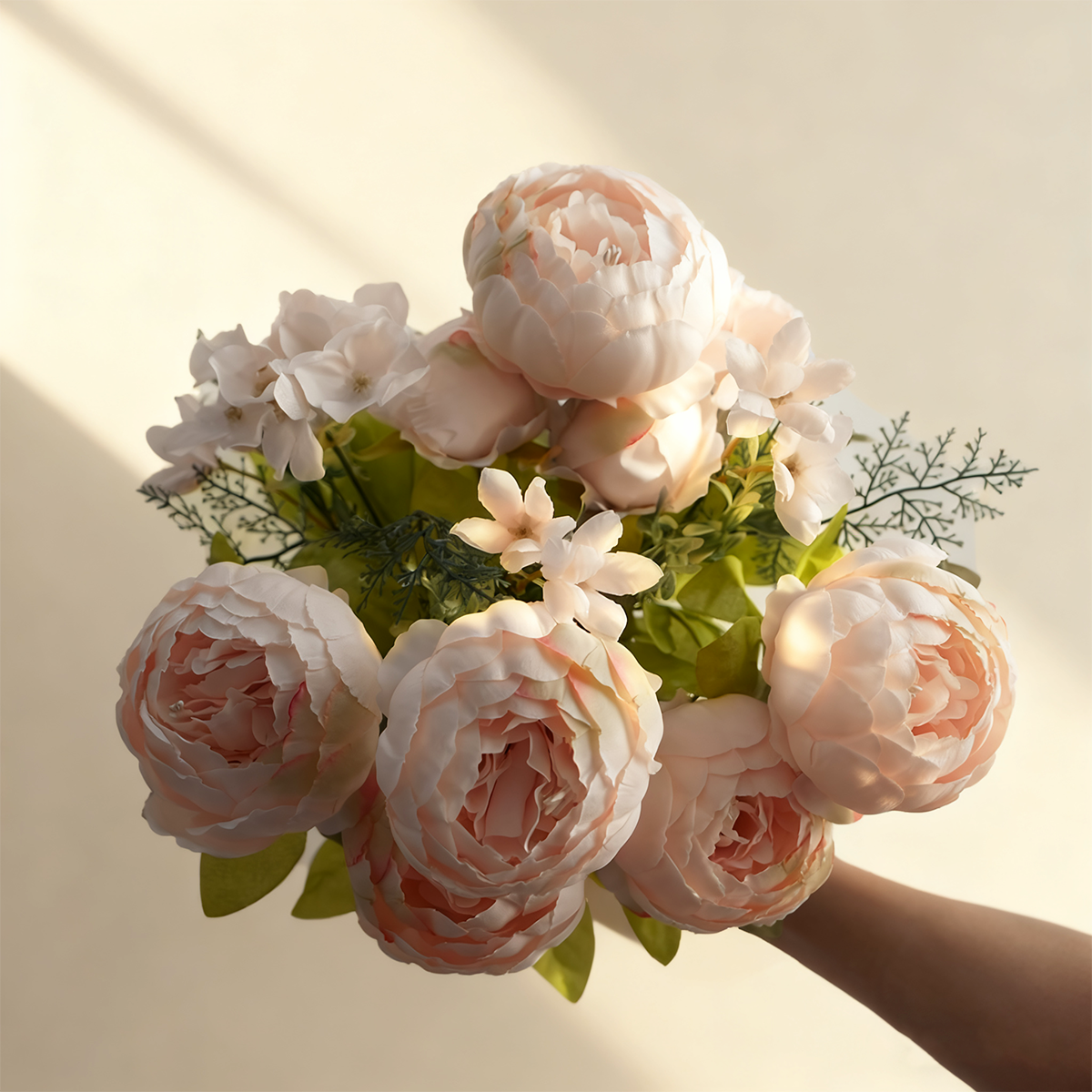 에이치엠데코 성묘 조화 생화같은 작약 조화 꽃다발 산소 조화 부쉬, 1개, 베이비 핑크 8,900원