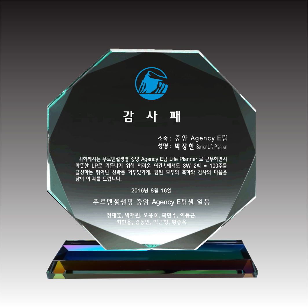 감사패 상패 공로패 퇴임 퇴직 재직 부모님기념패 크리스탈 원목 쟁반상패 HS052 48,990원