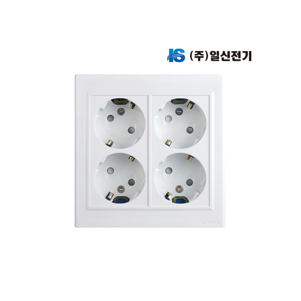 일신전기 둥근형 매입 4구 콘센트 5개입 ISC-14212, 5개 23,870원