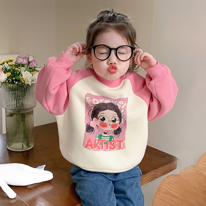 스타빈 여아용 컬러 소매 프린팅 맨투맨 29,100원