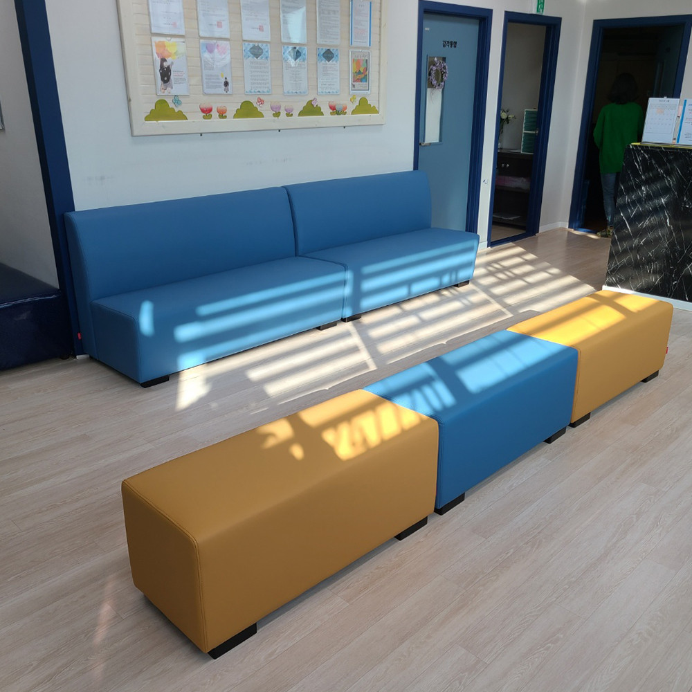 i8 병원 학교 도서관 현관 2인용 벤치스툴(1000mm,민자형), DS 119-1(연회색), 1개 242,400원