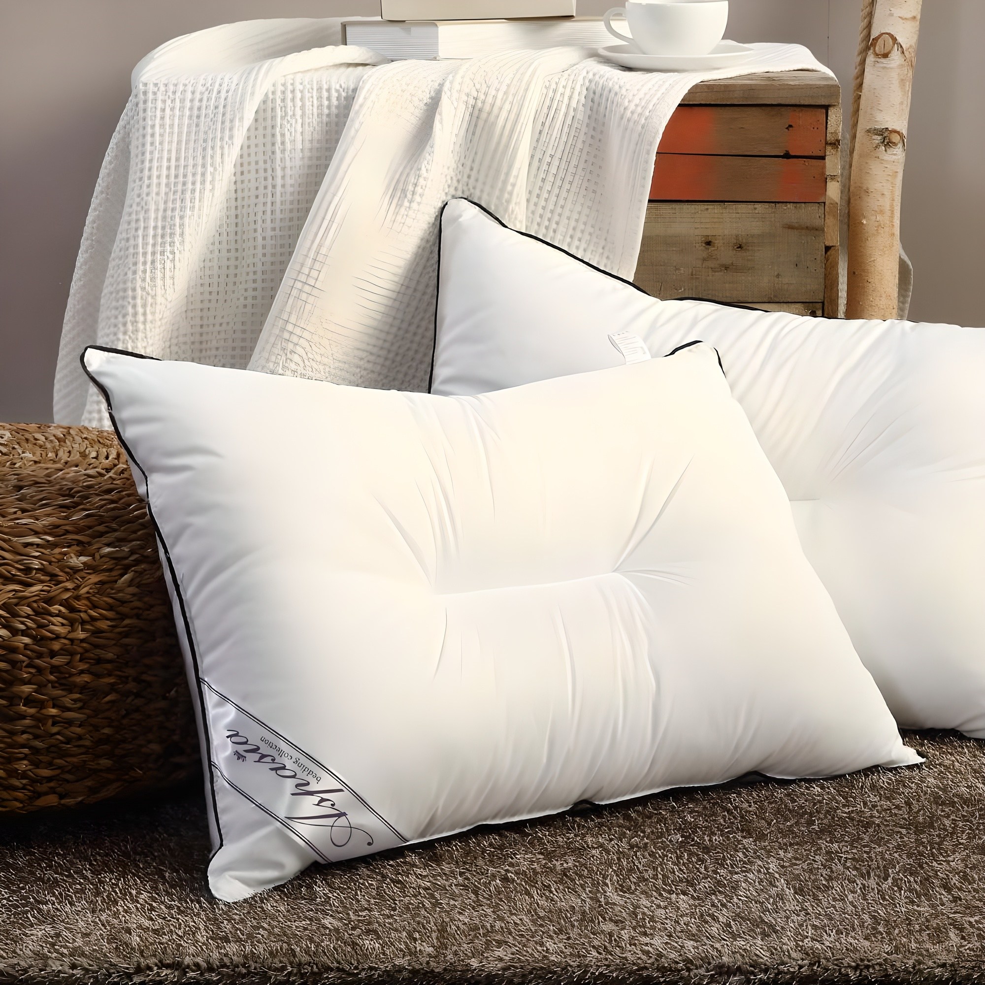 아임리빙 중량업 블랙라인 호텔용 마이크로필에버 C자형 베개솜 지퍼형, 화이트, 1개 13,290원