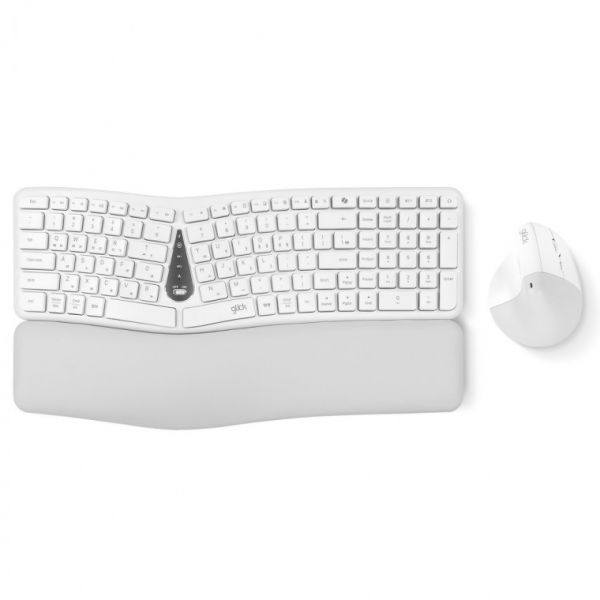 지클릭커 오피스프로 에르고M 무선 인체공학 키보드 버티컬 마우스 세트 EMK400 화이트 81,300원