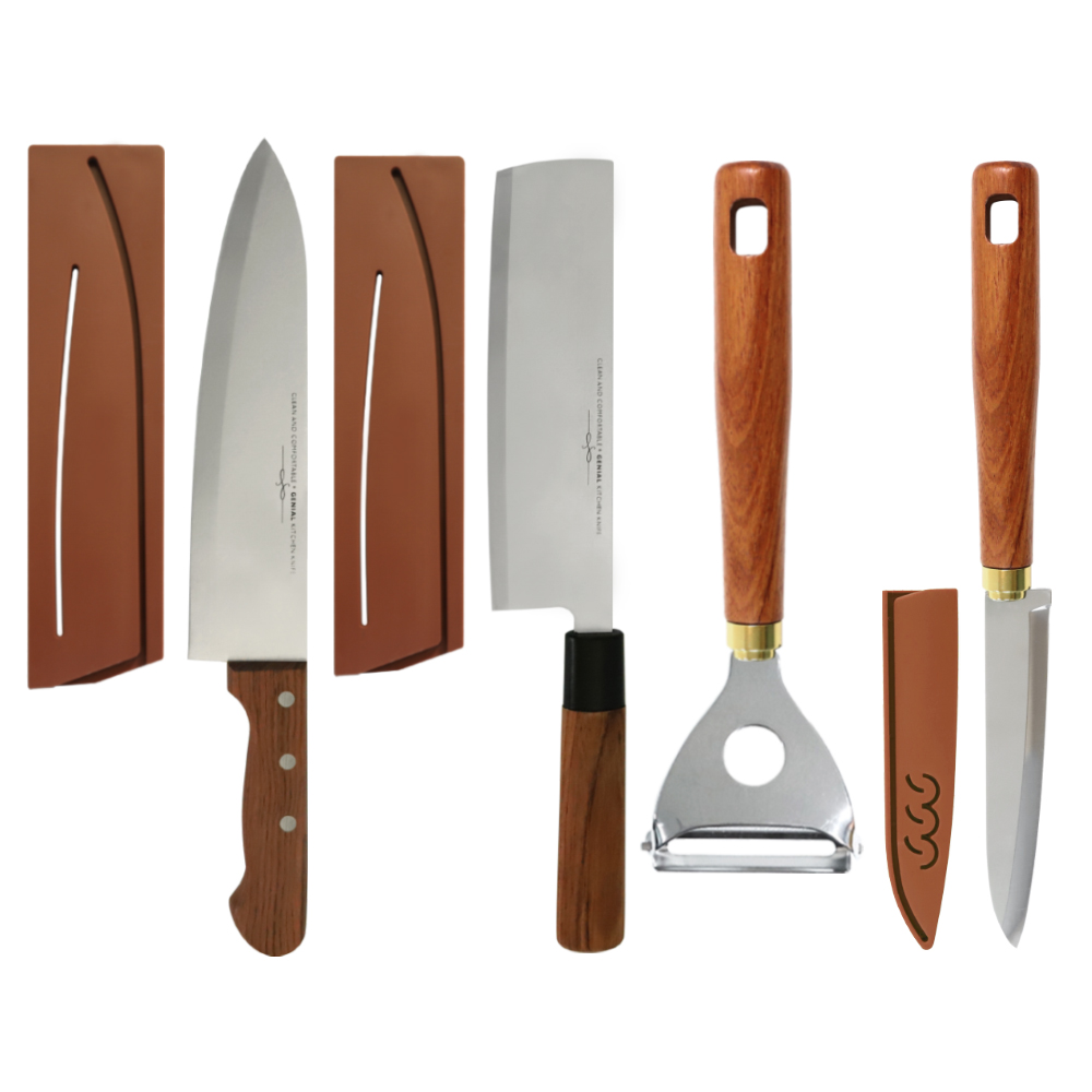 제니얼 캠핑용품 GC시리즈 G타입 바움칼집식도 대 + 바움집과도 민자 + 바움칼집식도 중 바움 Y감자칼 세트 23,590원