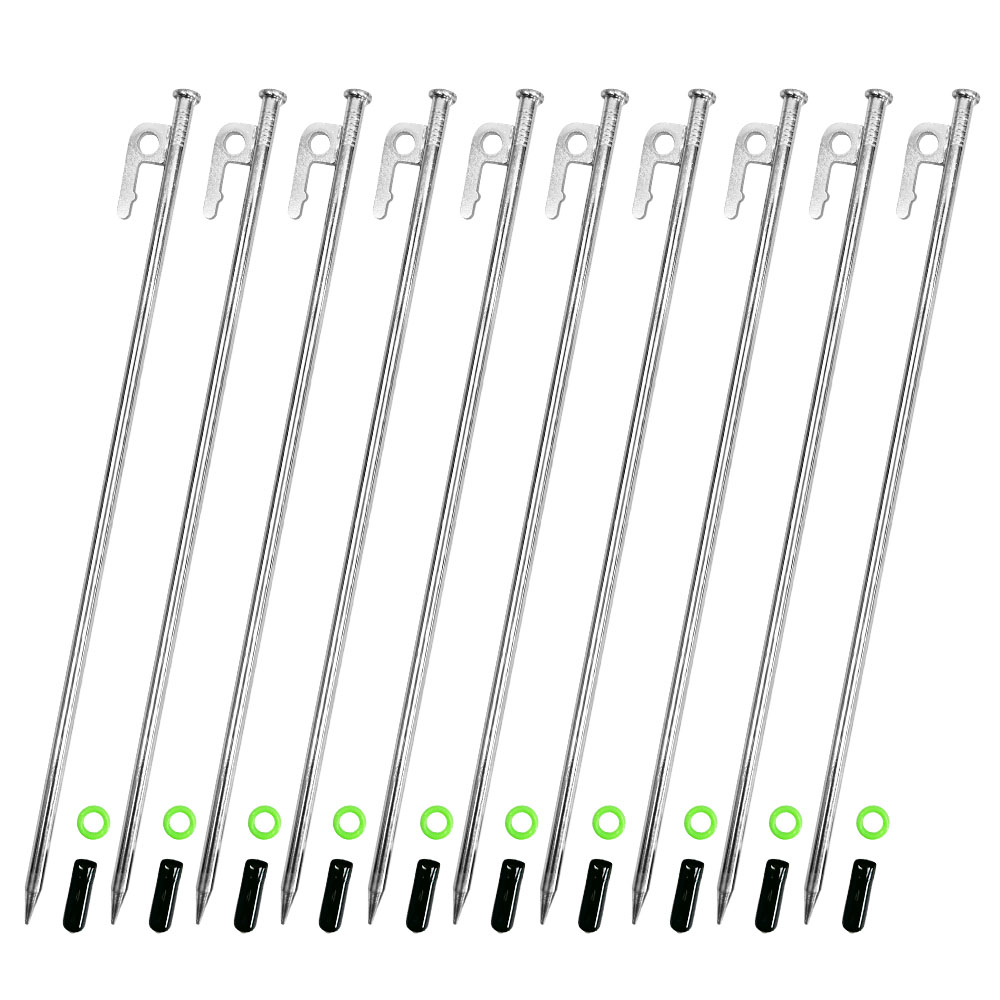 캠핑 고강도 단조팩 40cm 10개 텐트 타프 핑거 팩 12,000원